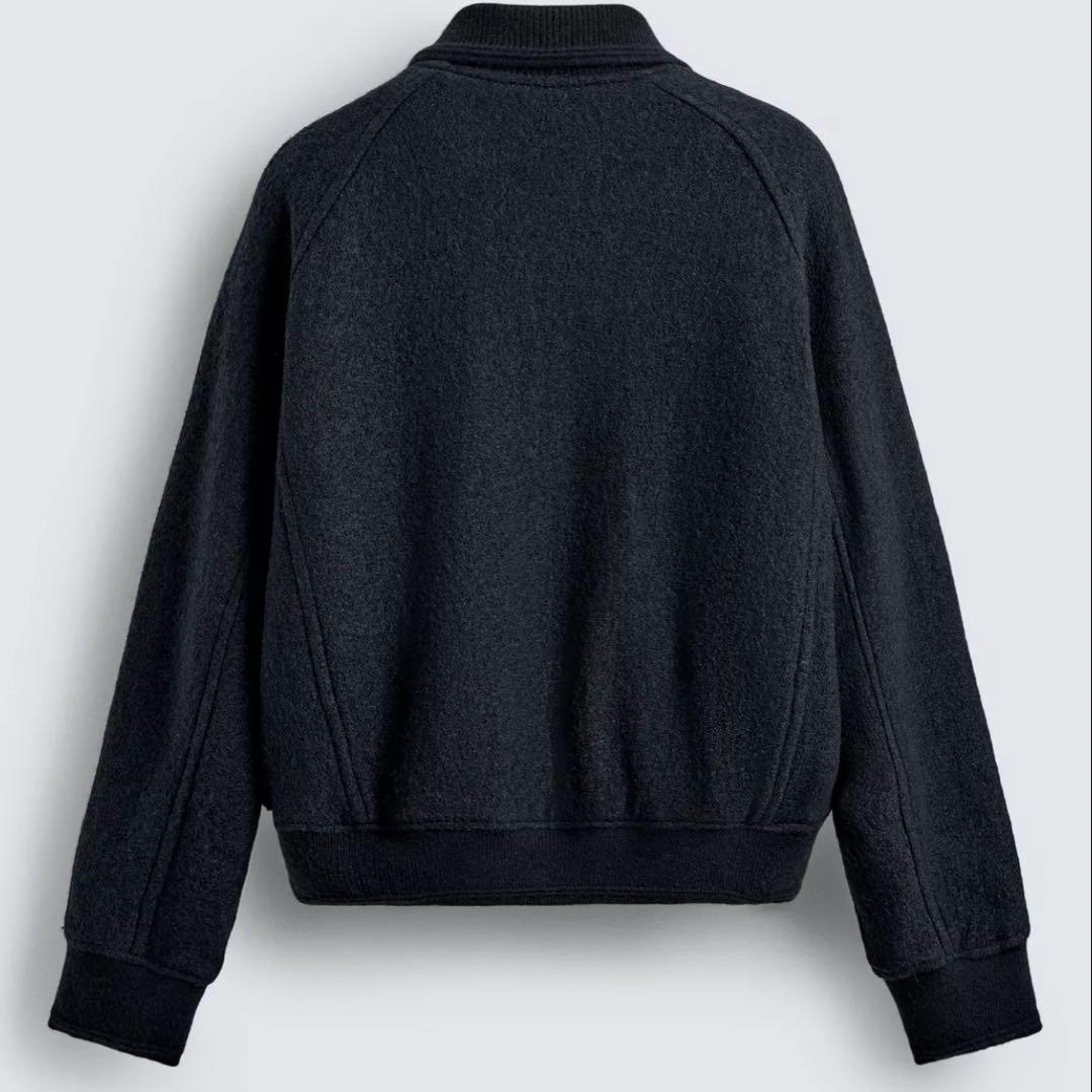 ￼(そうた)ZARA リブ襟切り替えジャケット M