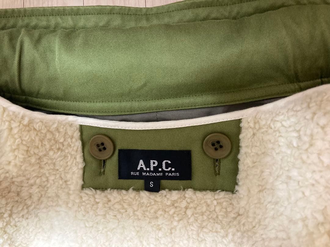 【週末セール】美品！A.P.C. アーペーセー コットンブルゾン ボアライナー付