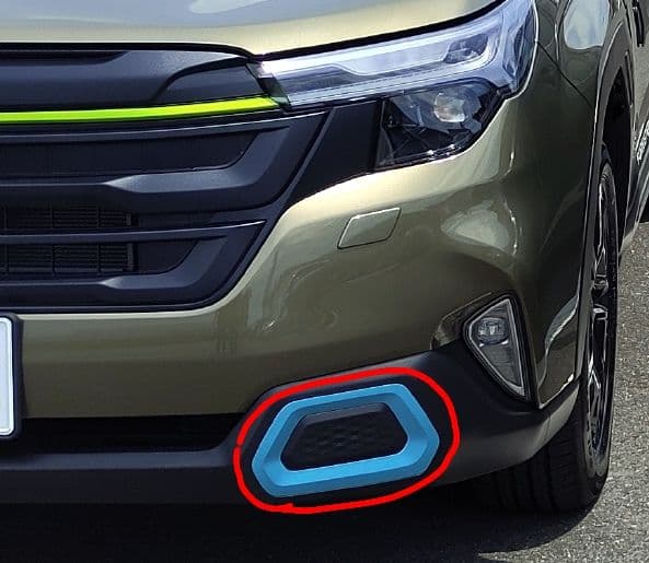 新型フォレスターの純正パーツ