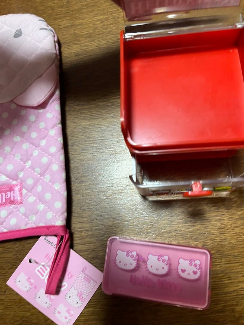 キティ　レトロ　小物入れ　マスキング　ゴミ箱　ミトン　ポンプボトル　収納