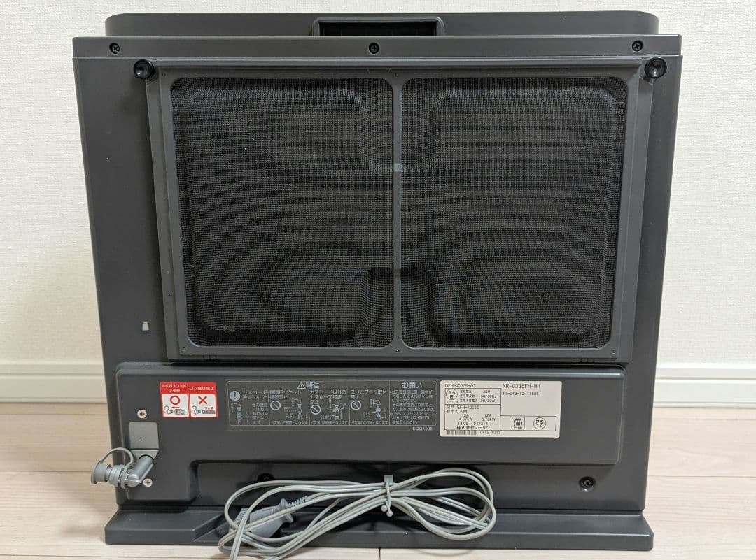 【美品】東芝ガスファンヒータ NR-C335FH-WH