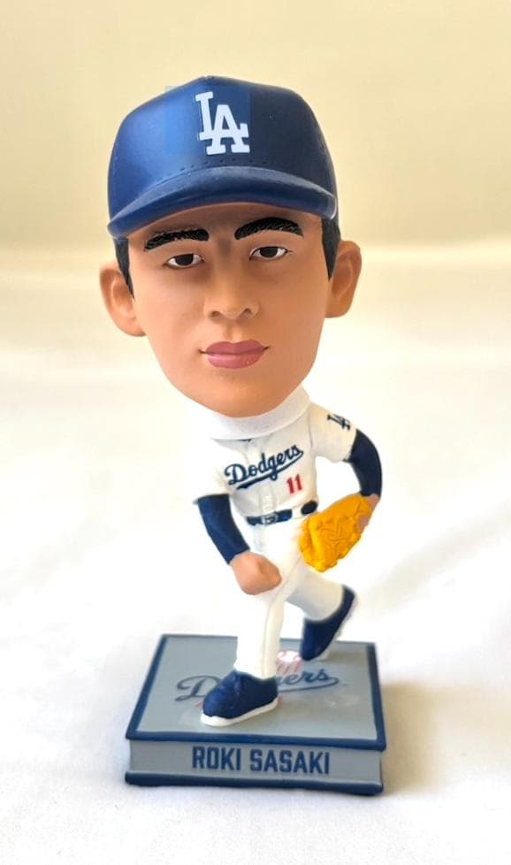 【2025体限定】佐々木朗希 ドジャース メジャー初 バブルヘッド人形 4.5