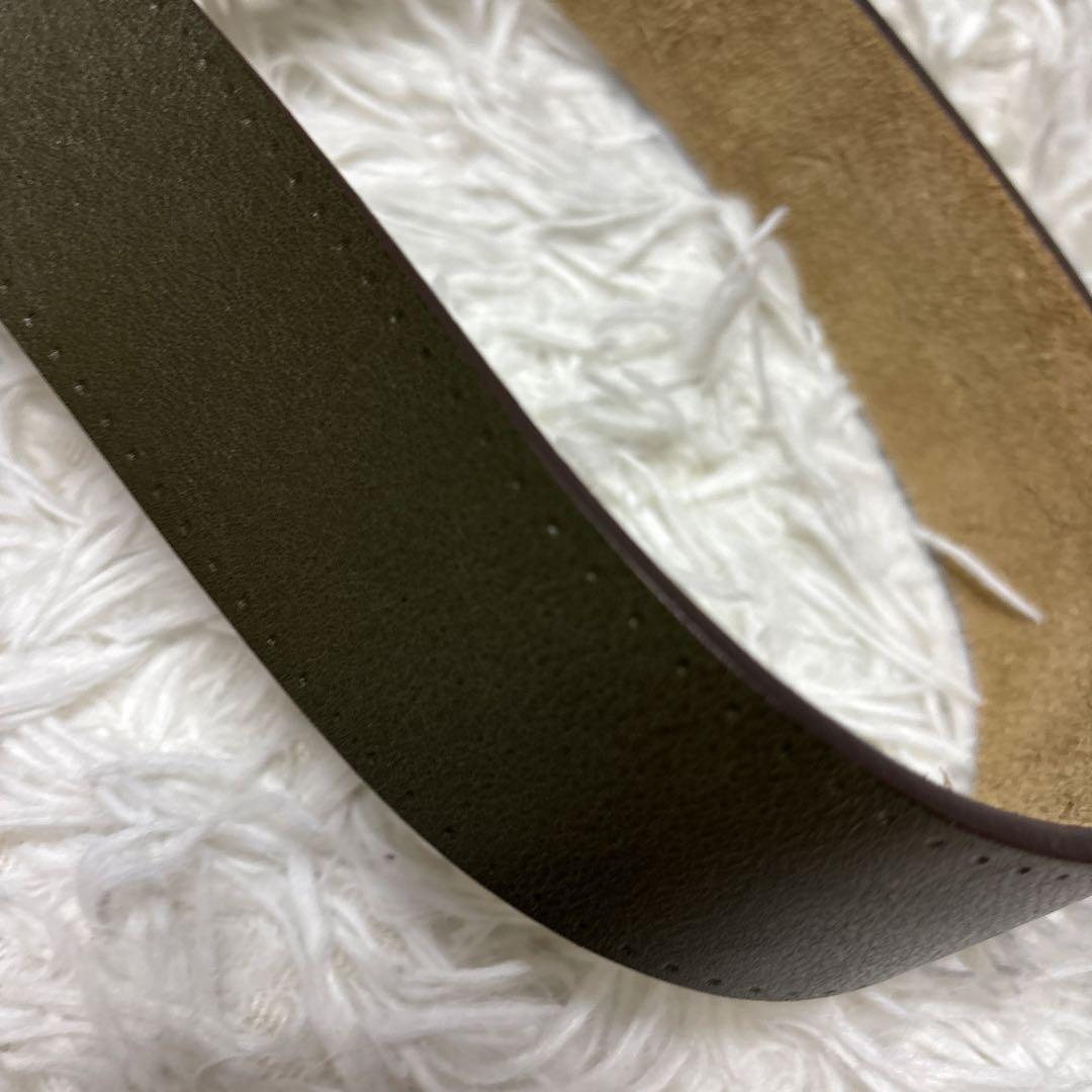 GUCCI グッチ ペガサス ベルト シルバーバックル 本革レザー カーキ 希少