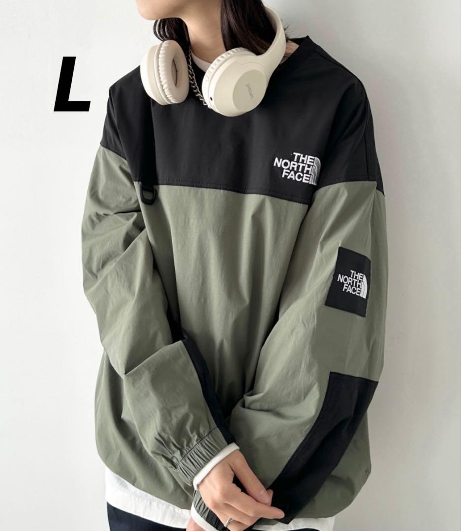 ノースフェイス　ALBANY CREWNECK クルーネック　L　カーキ