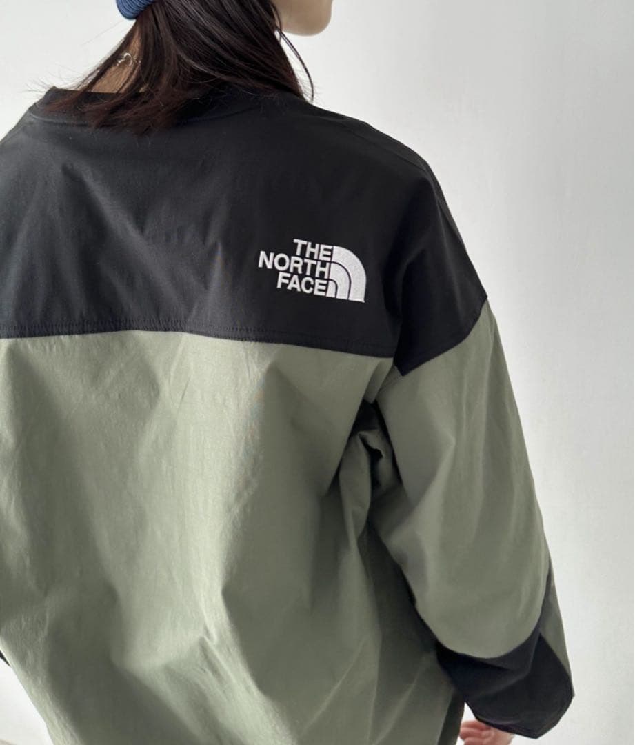 ノースフェイス　ALBANY CREWNECK クルーネック　L　カーキ