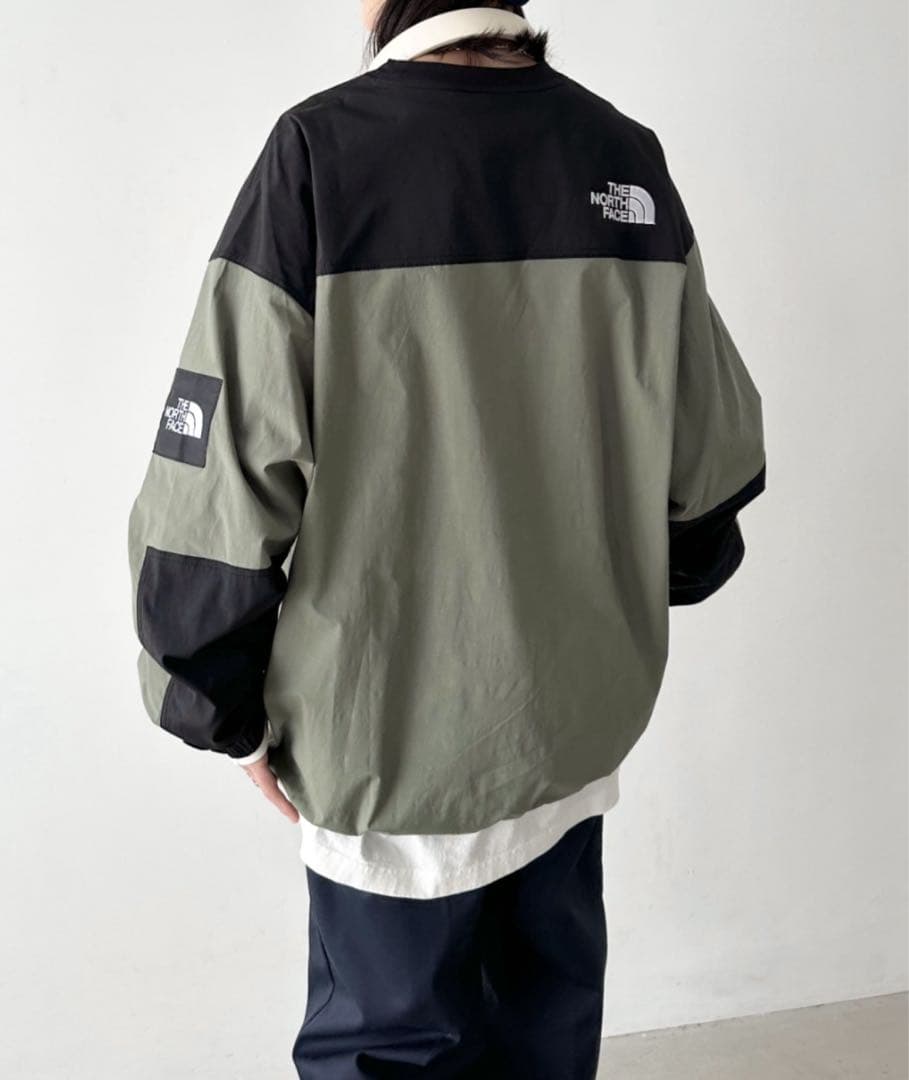 ノースフェイス　ALBANY CREWNECK クルーネック　L　カーキ