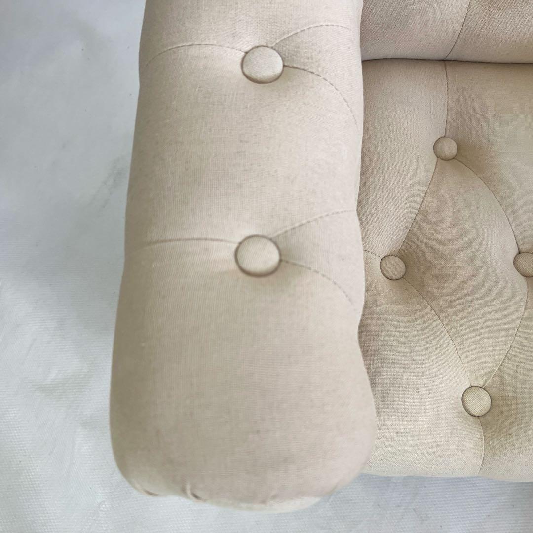 ZARA  KIDS ミニサイズソファ・リネン・アイボリー・ザラホーム