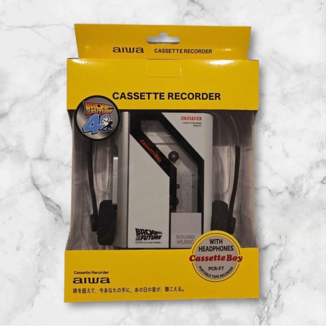 新品未開封 バック・トゥ・ザ・フューチャーのコラボ商品、カセットプレイヤー