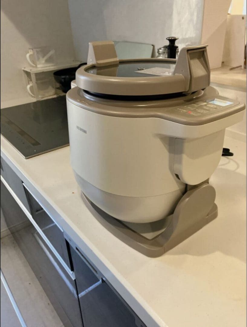 ［新品未開封］アイリスオーヤマ 自動かくはん式調理機 DAC-IB2-C