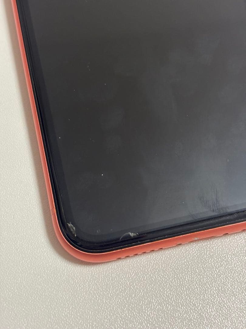 iPhone XR Coral 128GB SIMフリー バッテリー80%