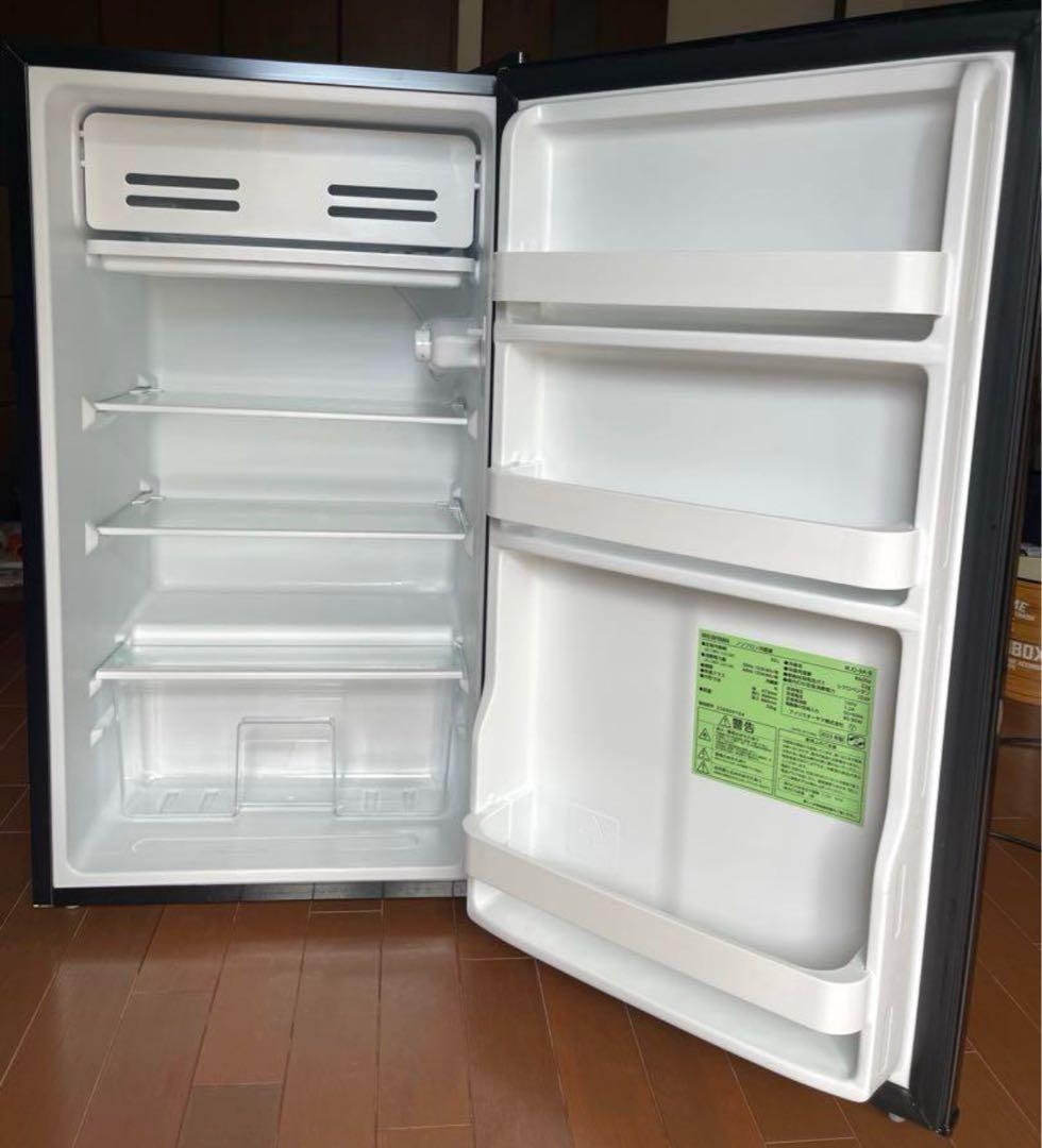 アイリスオーヤマ 1ドア 冷凍冷蔵庫 93L IRJD-9A-B ブラック