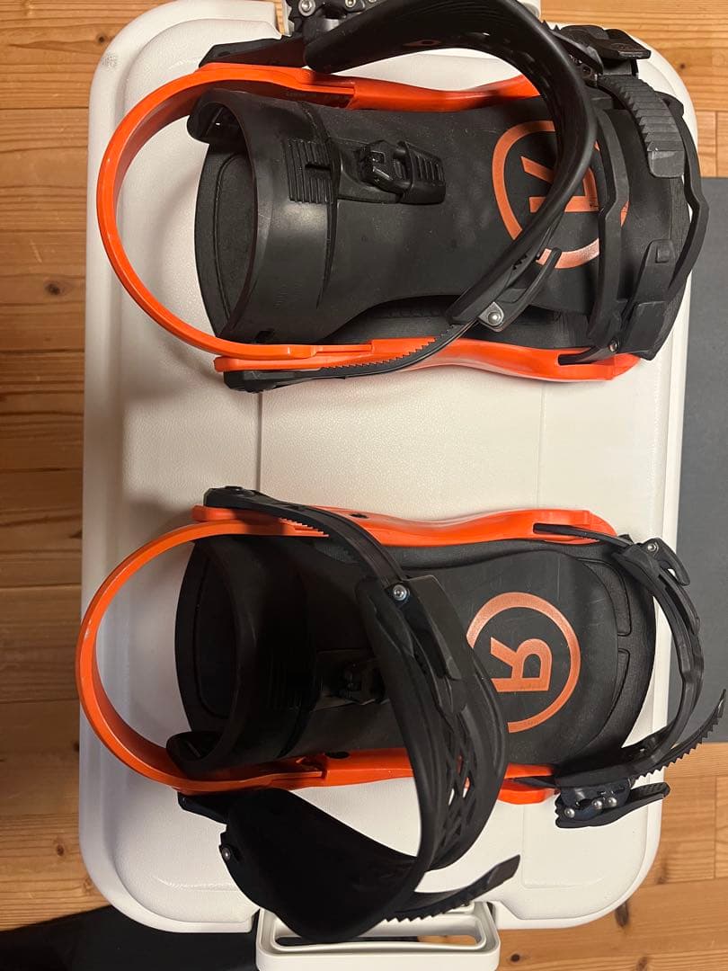RIDE スノーボードビンディング ブラック/オレンジ