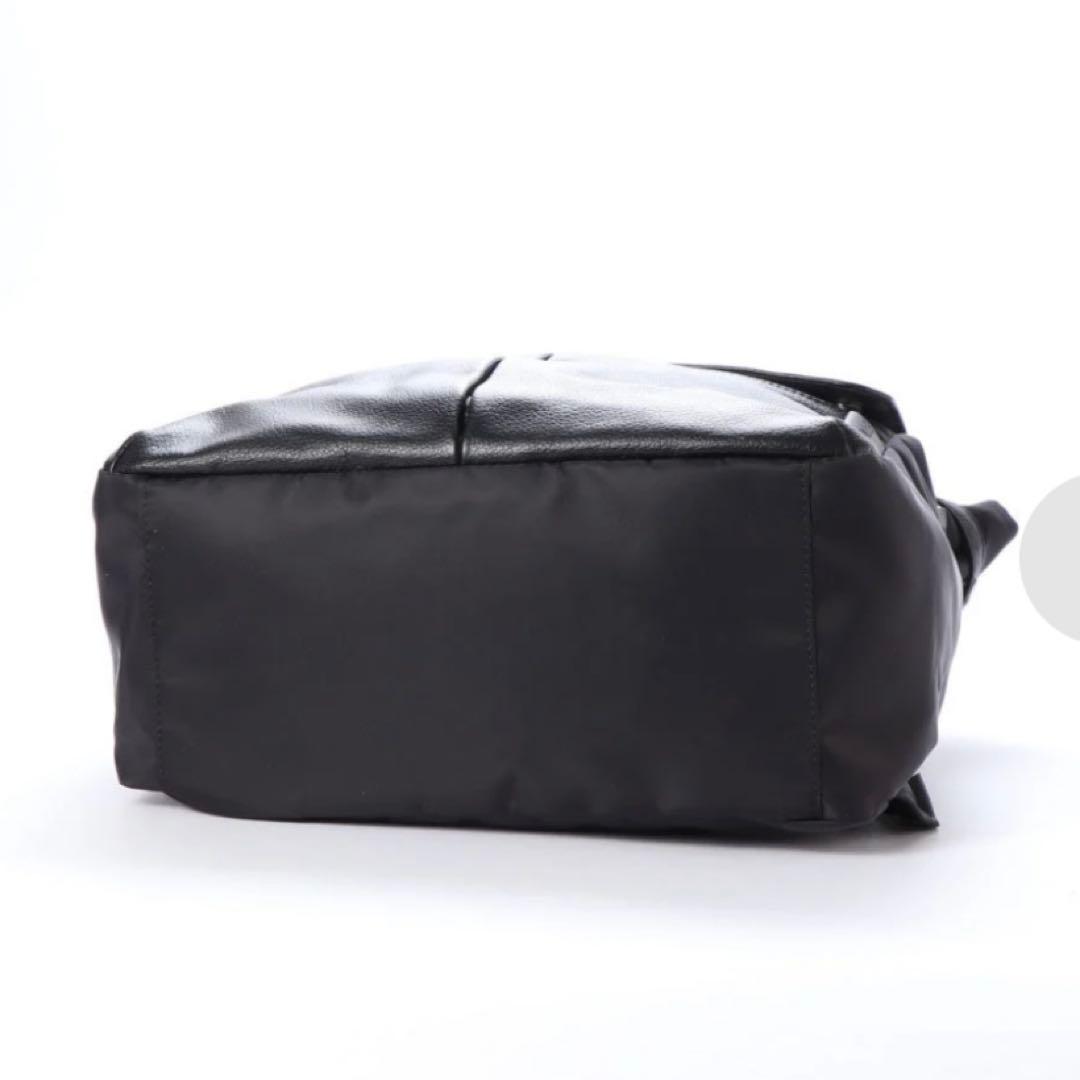 美品★ Y'SACCS イザック リュック ナイロン×牛革 ブラック 通勤 通学