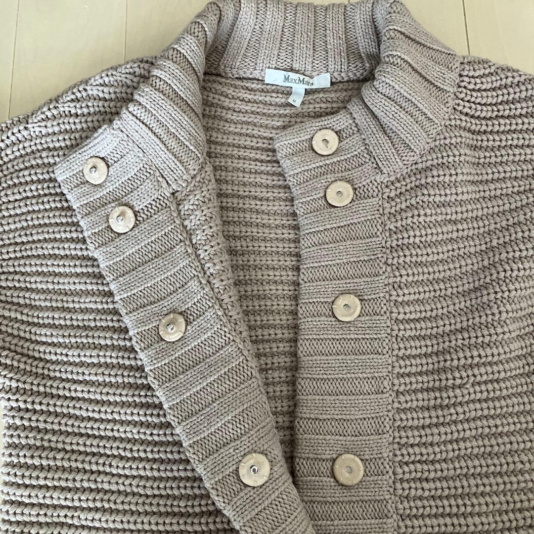 MaxMara 半袖ニット 編み地デザイン