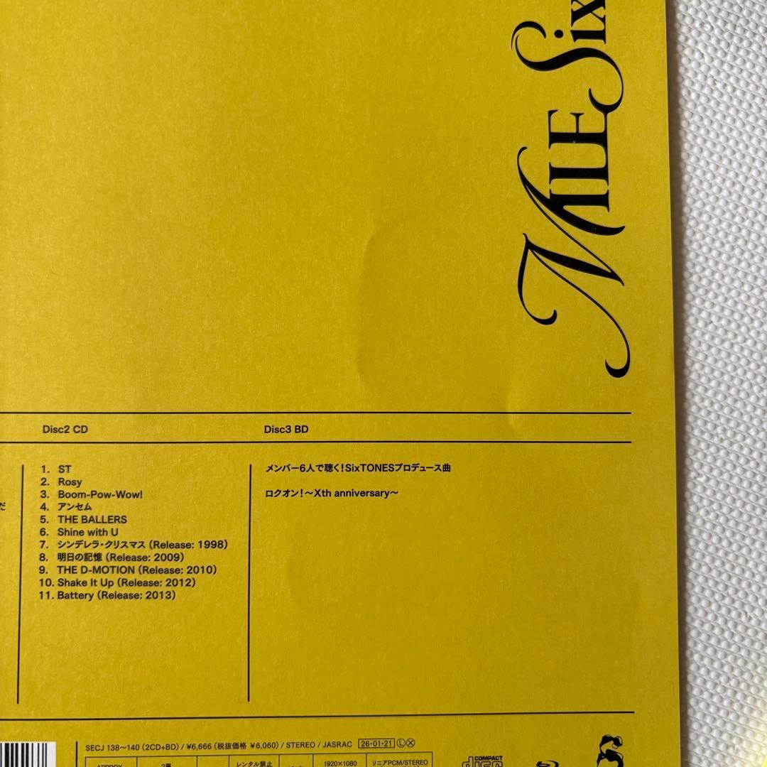 SixTONES Best Tracks CD+DVDセット