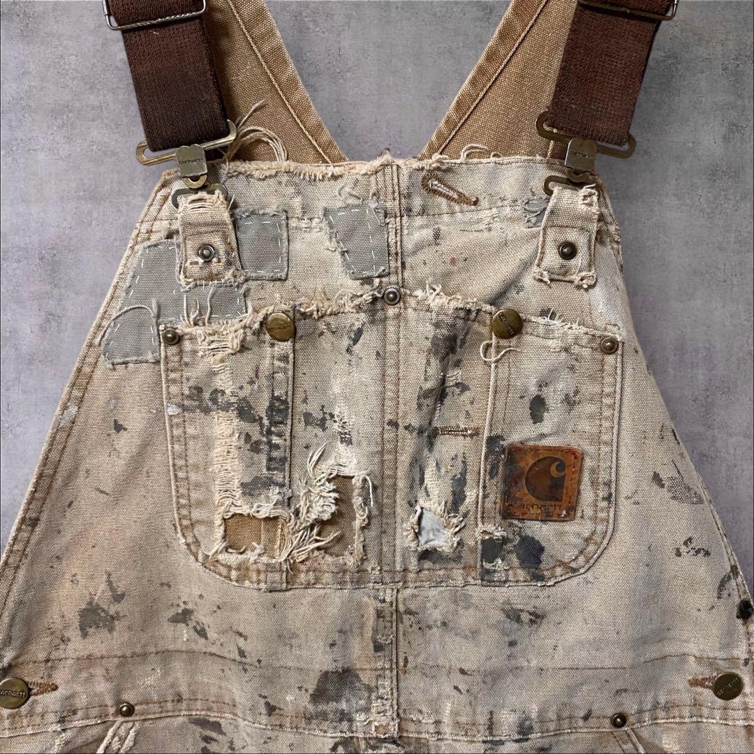 ボロスタイル　カーハート　ダブルニー　SANDSTONE BIB OVERALL