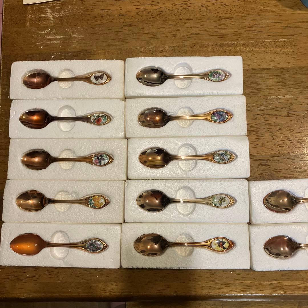 フランクリンミント 世界の蝶 スプーンコレクション12本