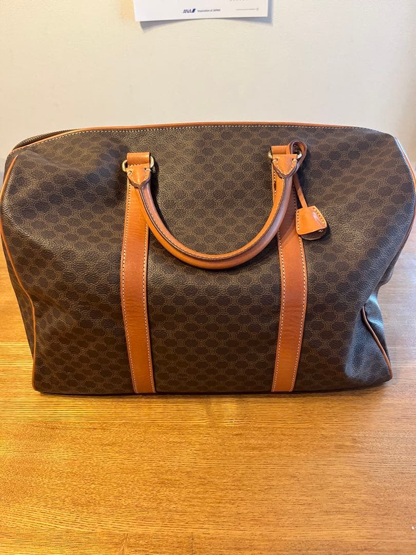 CELINE セリーヌ マカダム ボストンバッグ 40 ヴィンテージ