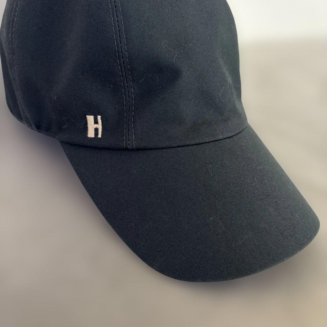 HERMES ブラックネイビーキャップ サイズ57