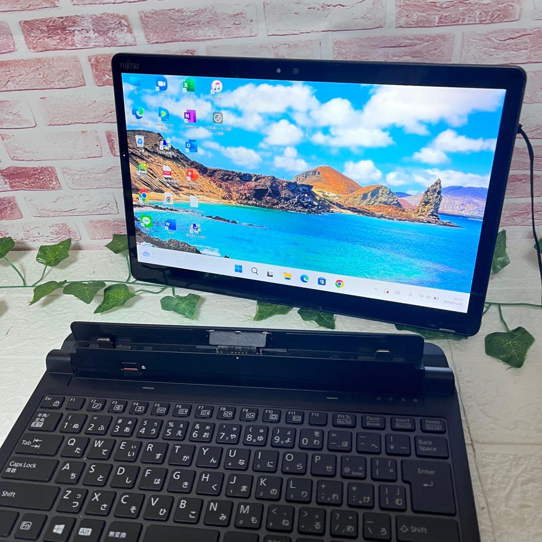 ★タッチパネル美品 SSD128GB メモリ8GB★Q738/SB PC166