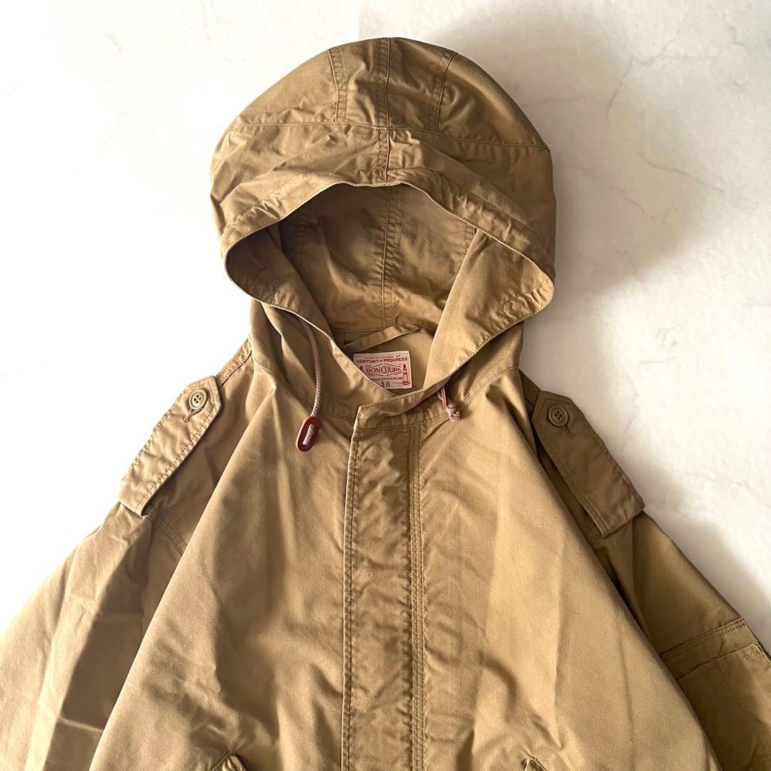 美品 ボンクラ モッズコート ミリタリー ブラウン ベージュ 38 ロング