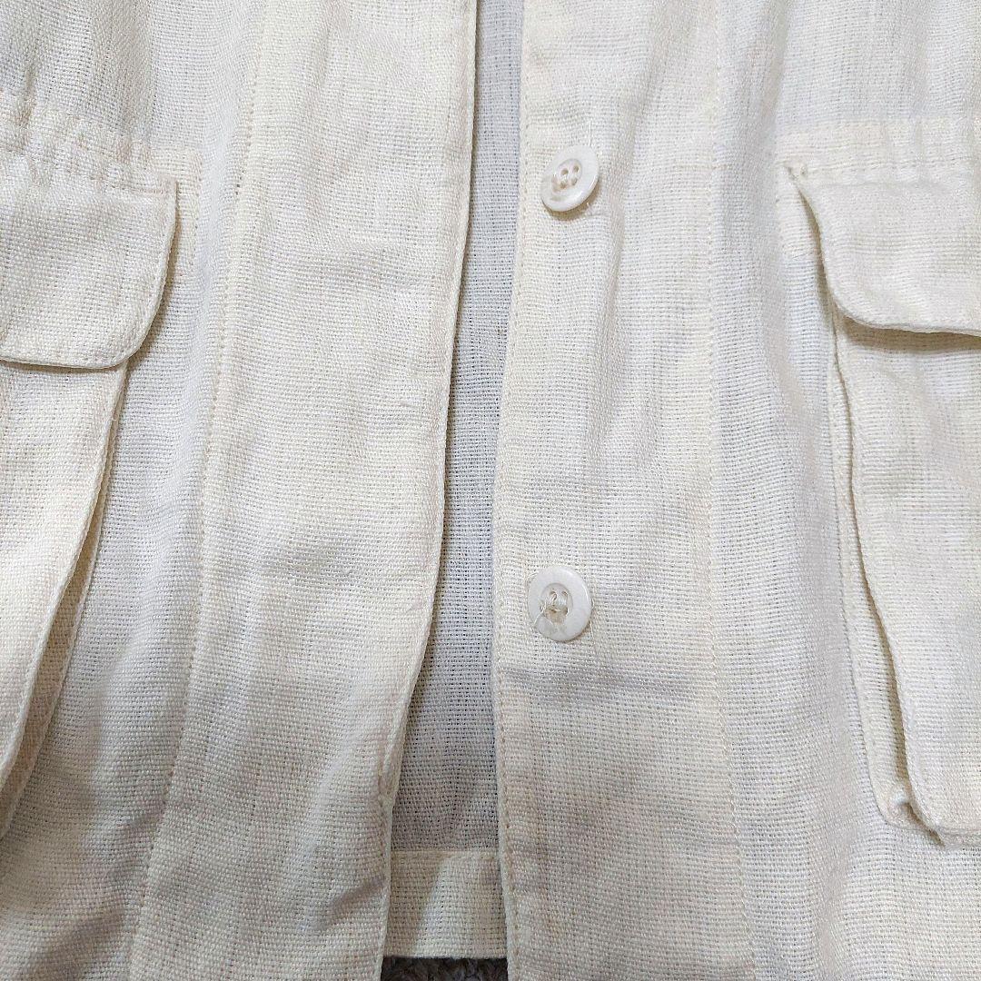 FRAMeWORK　ワーカーズブルゾン　アイボリー　インド製リネン100%　F