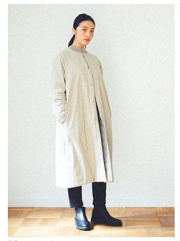 【nana】Plantation ライトリバーダウンコート　ノーカラー