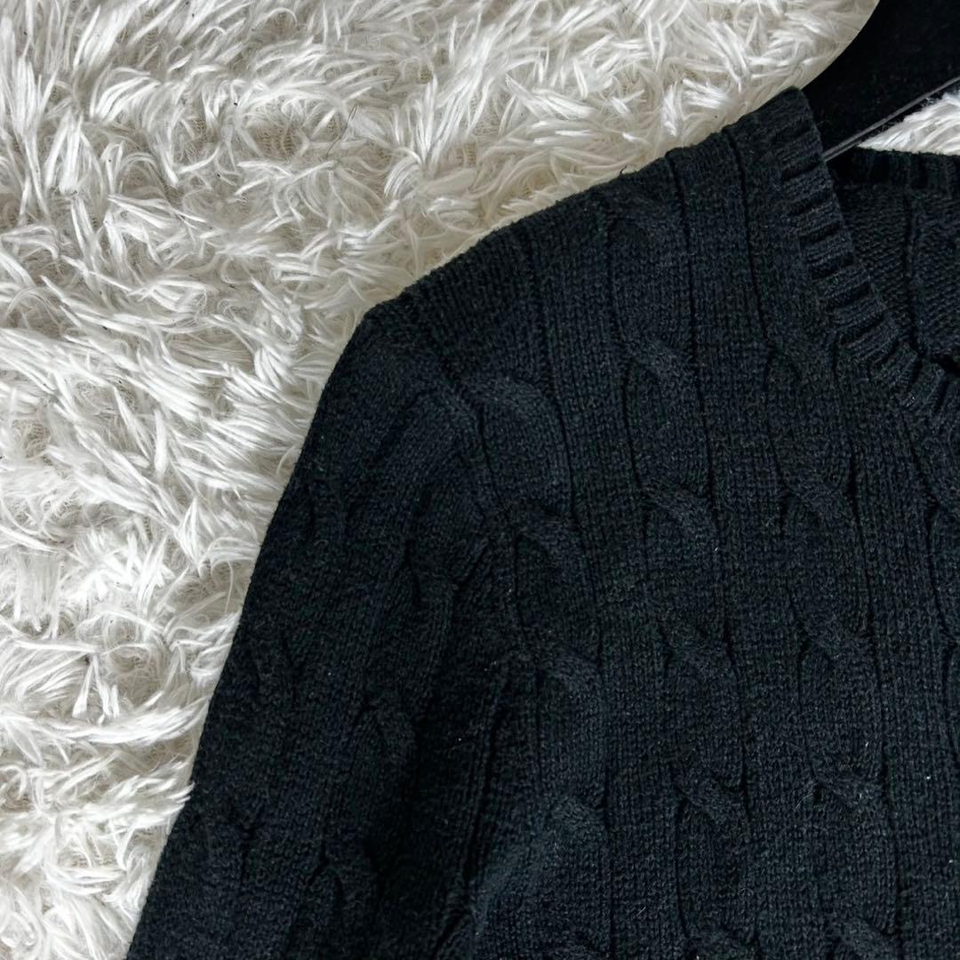 美品✨ポロラルフローレン ケーブルニット セーター コットン クルーネック M