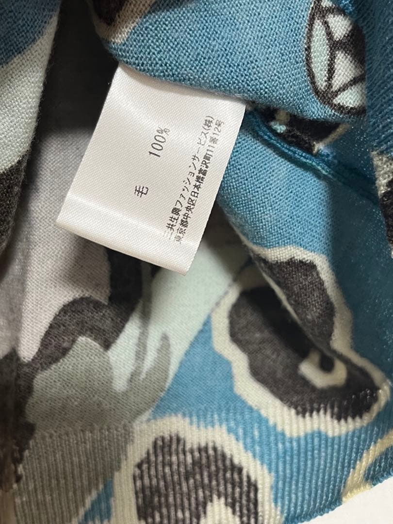 LEONARD Paris レオナール パリ 五分袖ニットトップス デパート購入