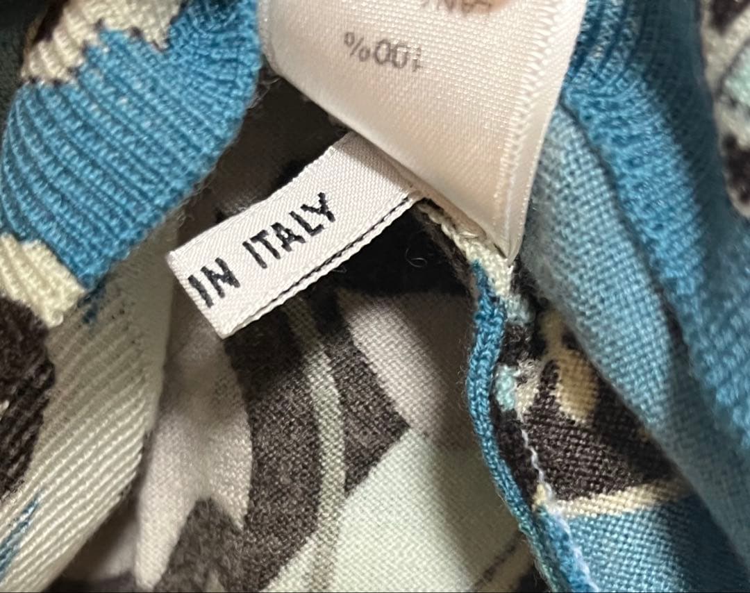 LEONARD Paris レオナール パリ 五分袖ニットトップス デパート購入