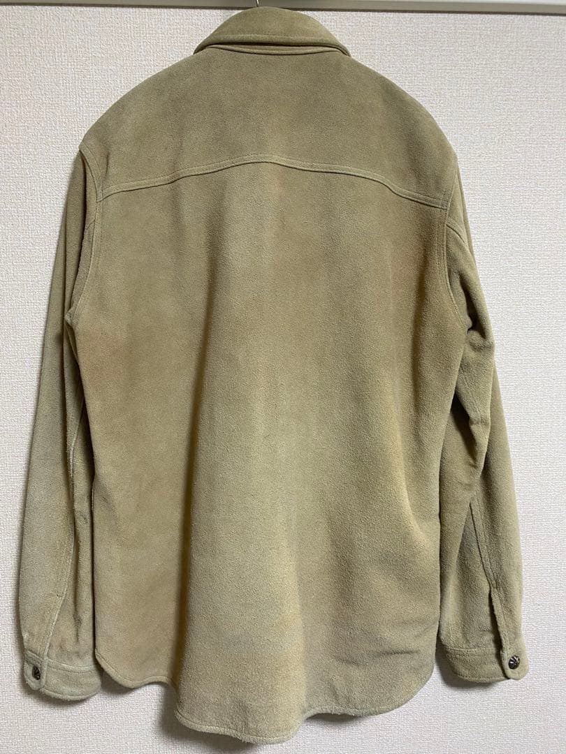 ロンハーマン スウェードジャケット シャツ 牛革 ベージュ コンチョ