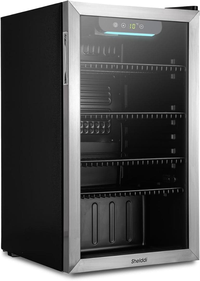 小型冷蔵庫 93L コンプレッサー式 【2025年式】小型ステンレス製