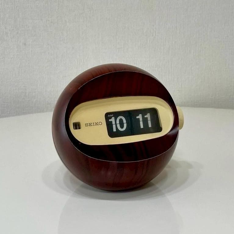 70's SEIKO パタパタ時計 置き時計 ミッドセンチュリー 昭和レトロ