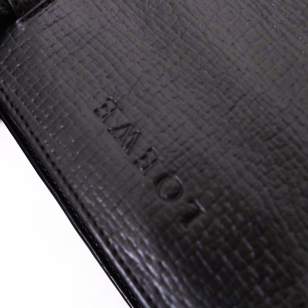 美品 LOEWE ロエベ レザー トートバッグ バッグ　黒 アナグラム ビジネス