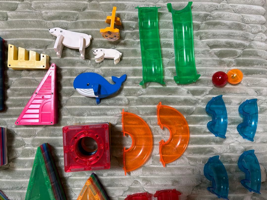 知育ブロックセット 動物パーツ付き