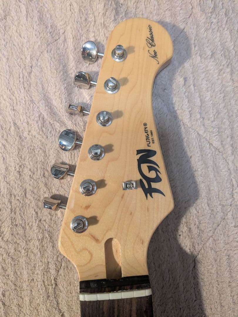 日本製テレキャスター FGN(フジゲン) グリーン エレキギター