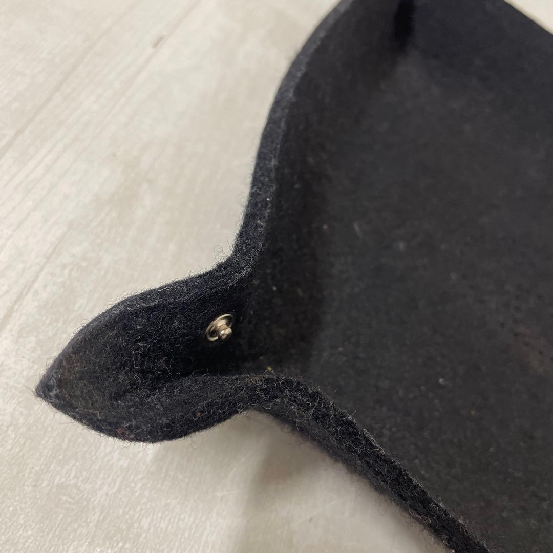 HERMES エルメス 小物入れ ヴィドポッシュ フェルト　ブラック