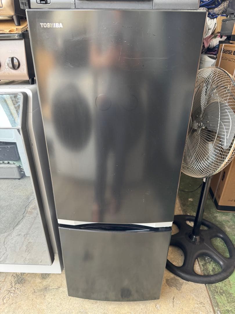 東芝 冷蔵庫 GR-R15BS(K) 2020年製 2ドア 右開き 183L