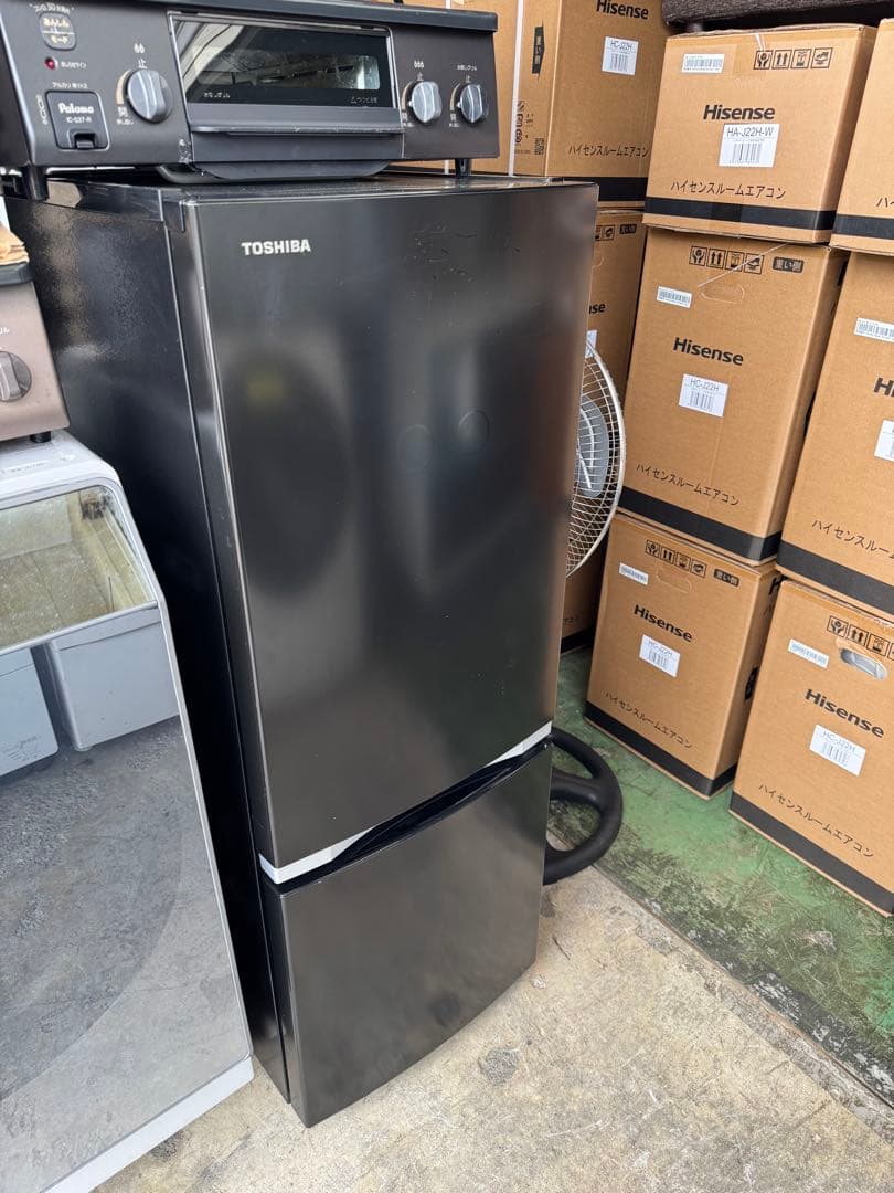 東芝 冷蔵庫 GR-R15BS(K) 2020年製 2ドア 右開き 183L