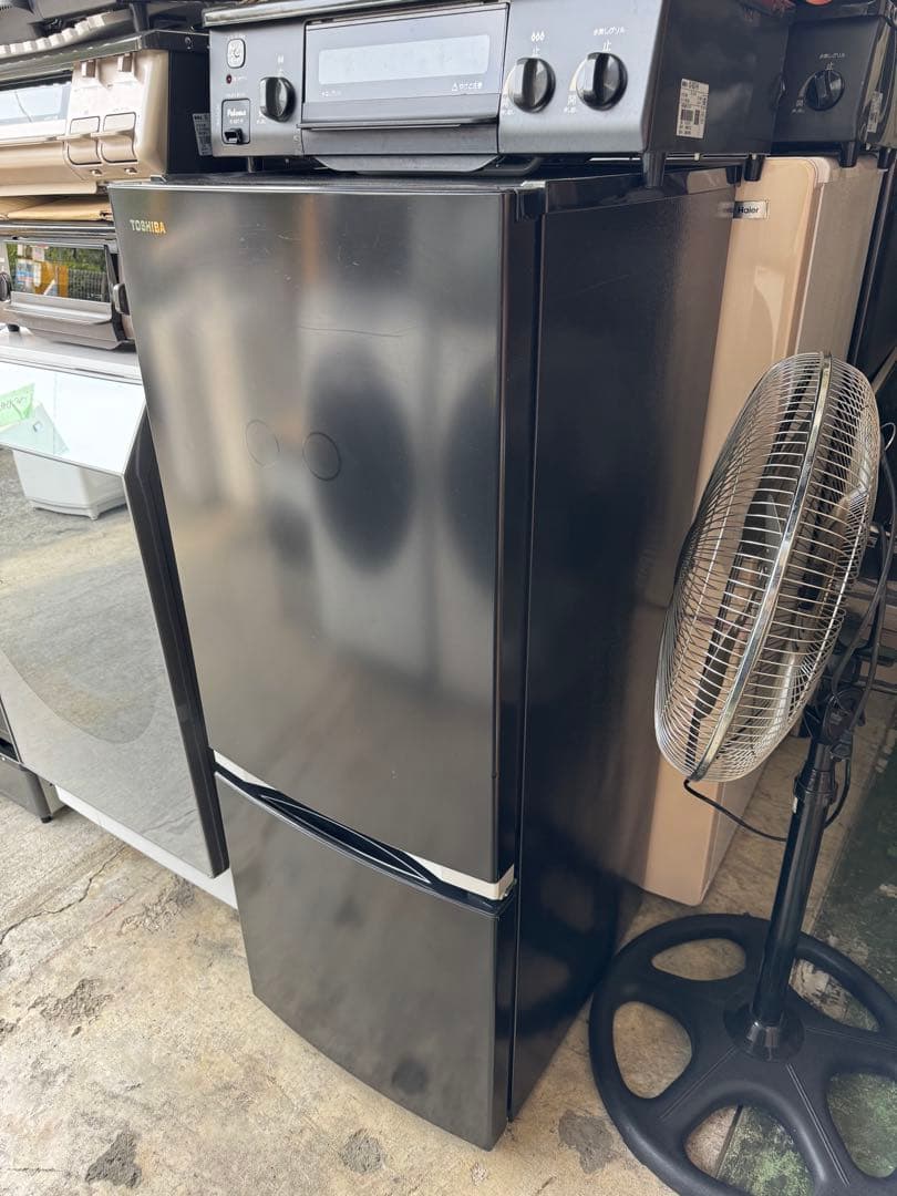 東芝 冷蔵庫 GR-R15BS(K) 2020年製 2ドア 右開き 183L