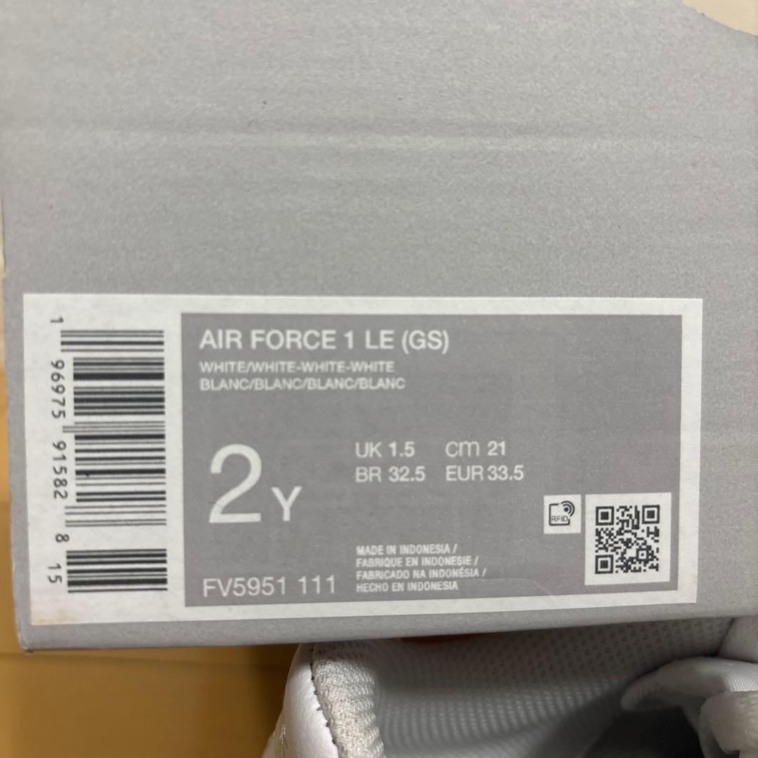 新品 NIKE AIRFORCE 1 LE (GS) 21cm