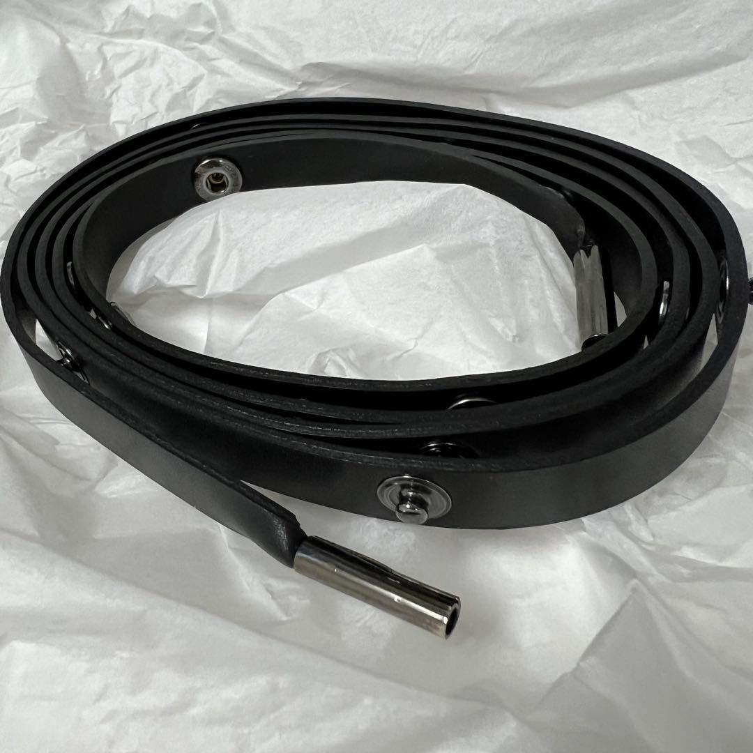 国内正規品 sacai サカイ 革ベルト 黒 ブラック