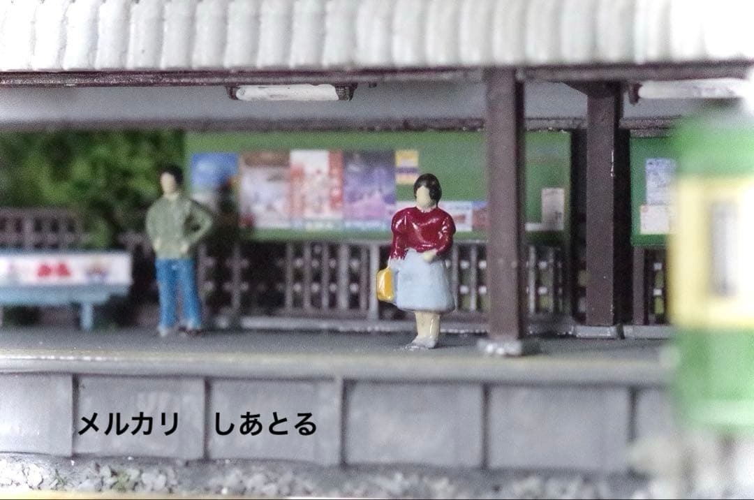 江ノ電 極楽寺駅 鉄道ジオラマ展示台 Nゲージ 鉄コレ 鉄道模型 bトレ