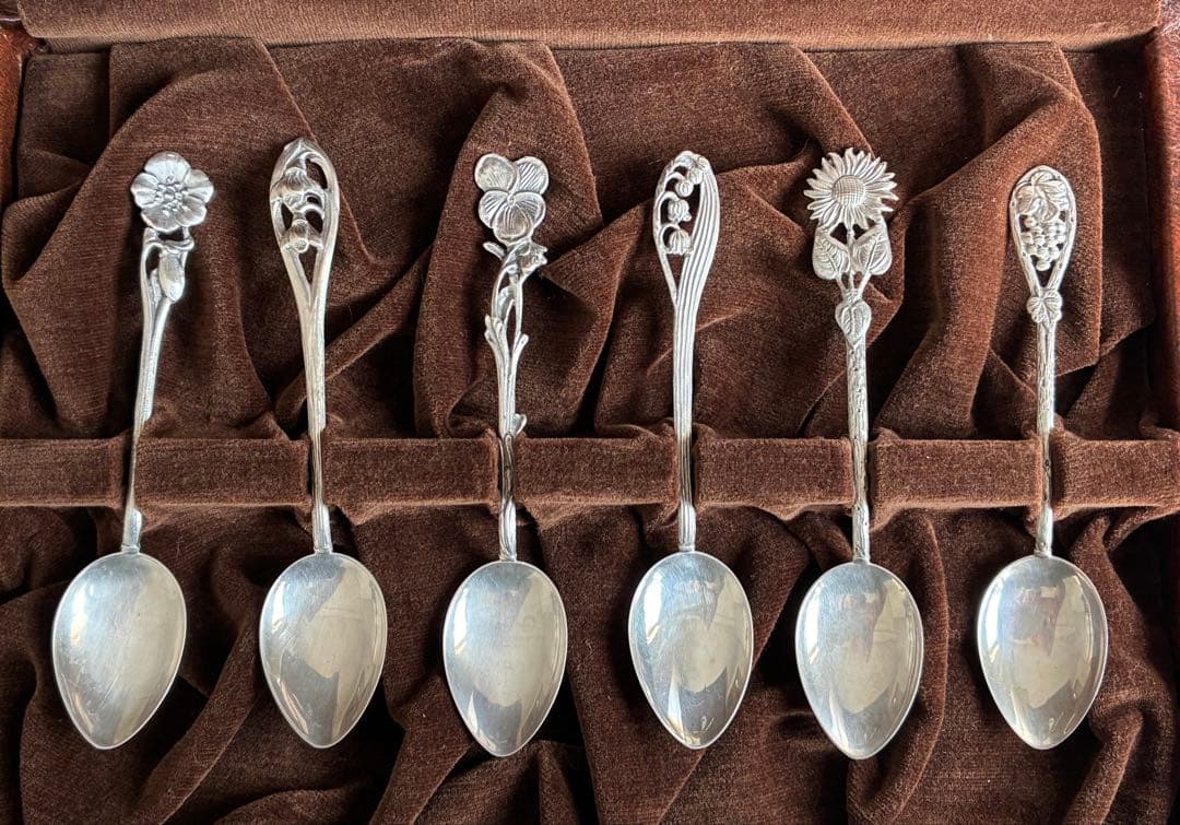 【希少】クリストフ ウィドマン銀製スプーン レザー調専用箱