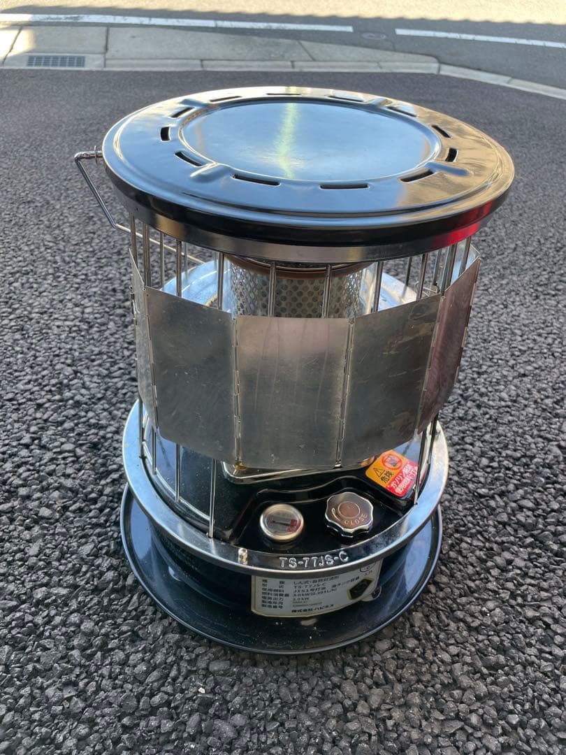 NEWアルパカ石油ストーブ 専用ケース・反射板・五徳付　ブラック