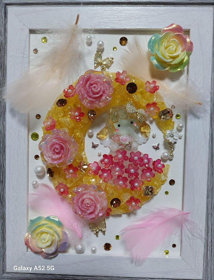 シーグラスアート 天使ちゃんと悪魔ちゃん♪お取り置き中です(⋆ᴗ͈ˬᴗ͈)”