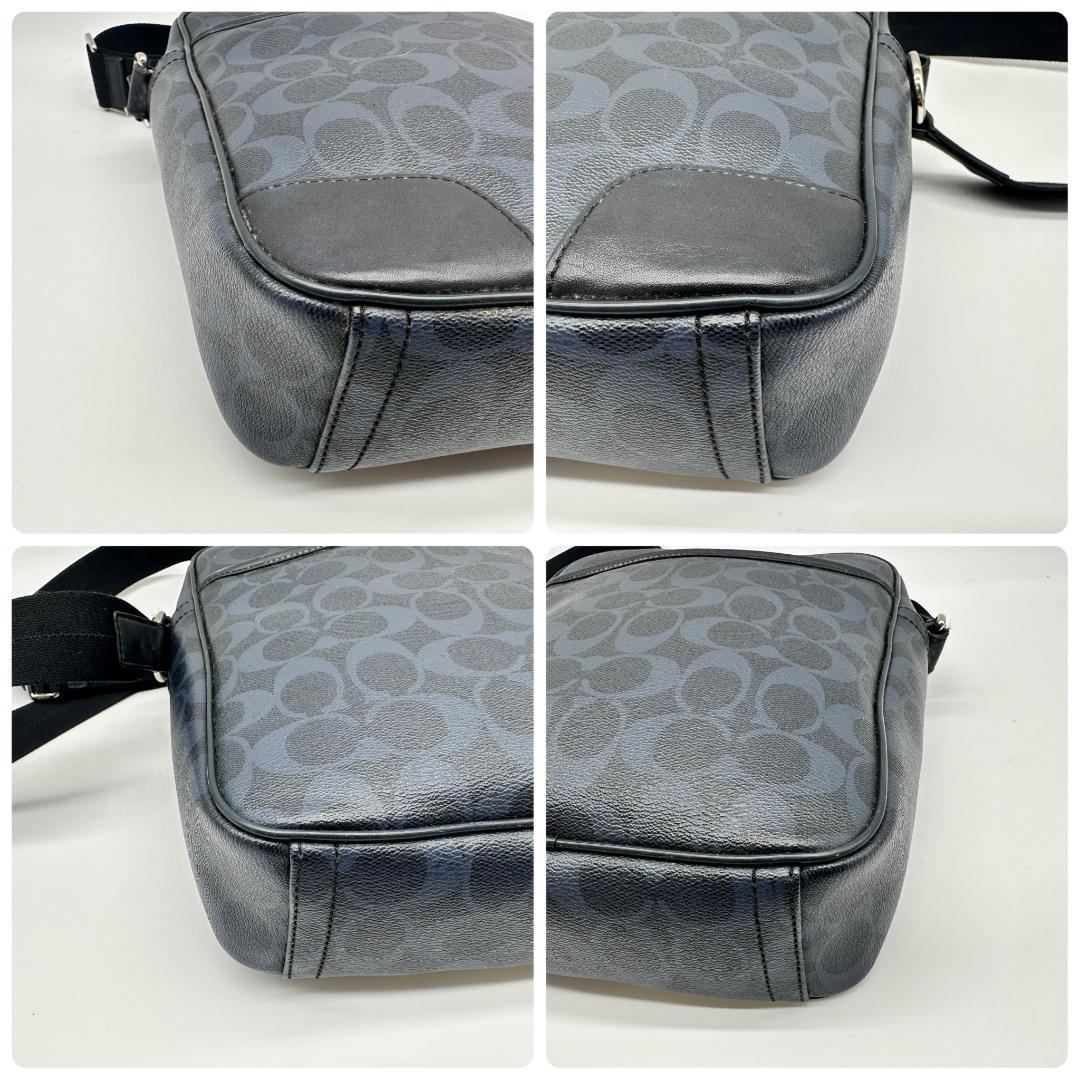 COACH コーチ フライトバッグ レザー ダークネイビー シグネチャー