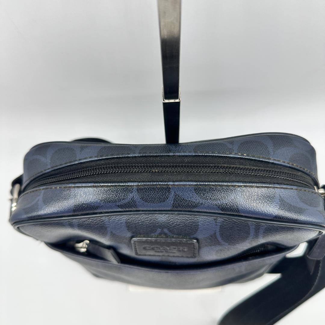 COACH コーチ フライトバッグ レザー ダークネイビー シグネチャー