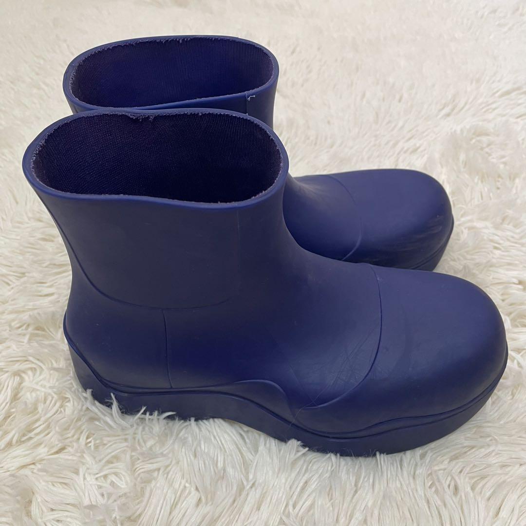 美品 ボッテガヴェネタ パドルブーツ レインブーツ 紫 36 レディース