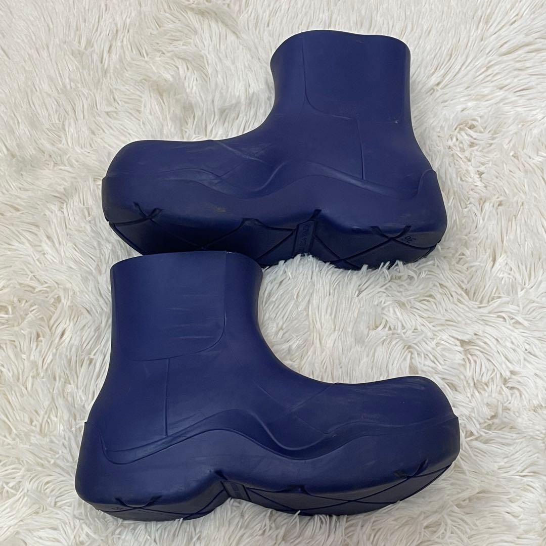 美品 ボッテガヴェネタ パドルブーツ レインブーツ 紫 36 レディース